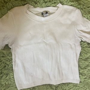 Cropped Zara Ivory Tee
